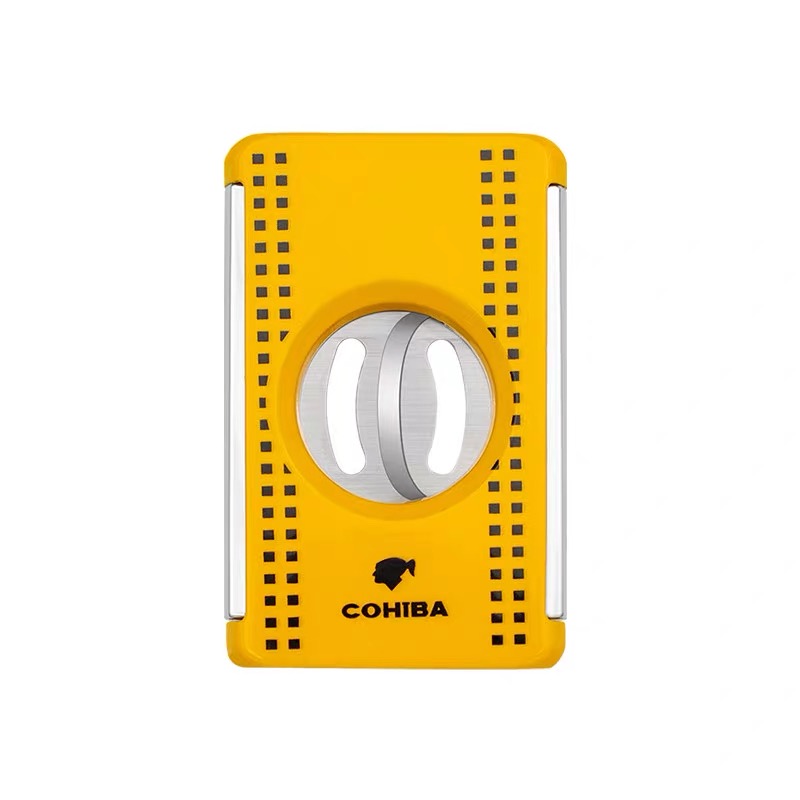 GUEVARA Portable Double Blade Cigar Cutter | Premium Guillotine Cutter with Gift Box