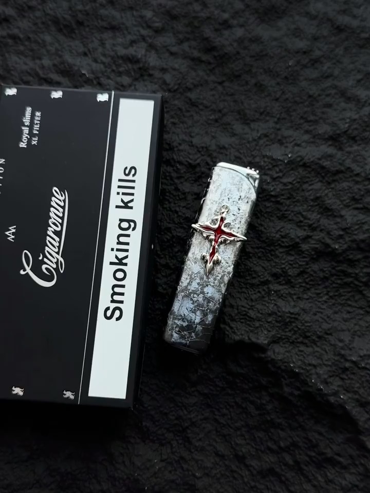 Cross Gradient Flame Windproof Torch Lighter