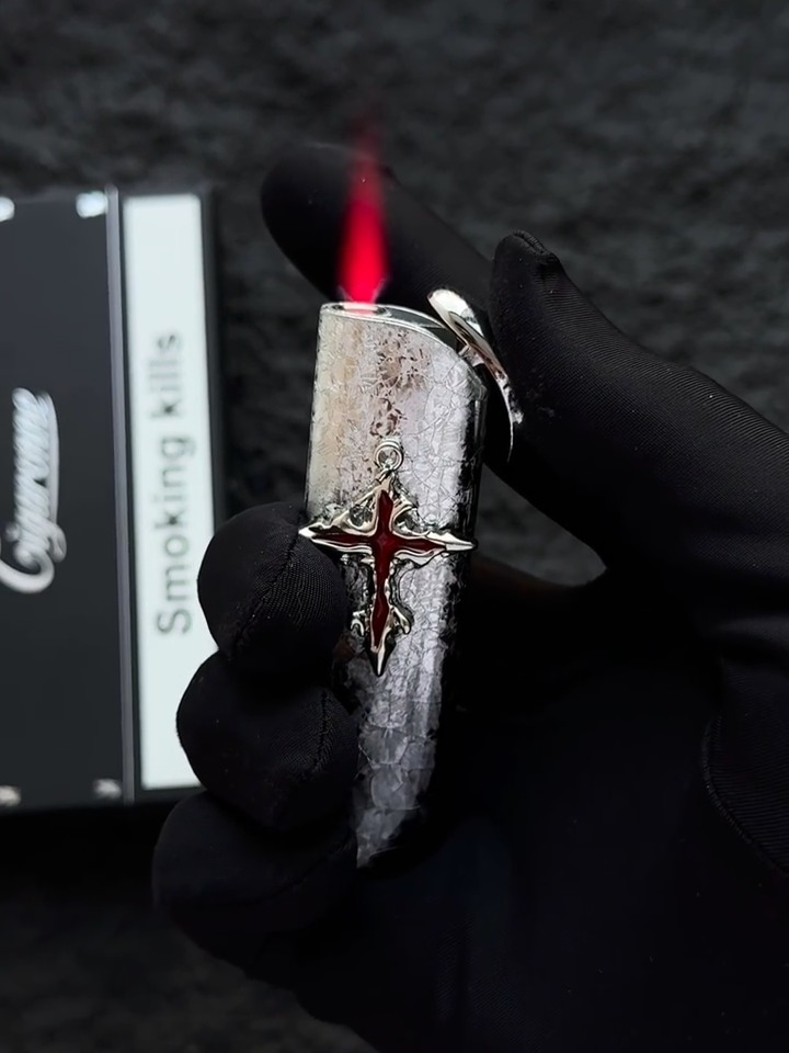 Cross Gradient Flame Windproof Torch Lighter