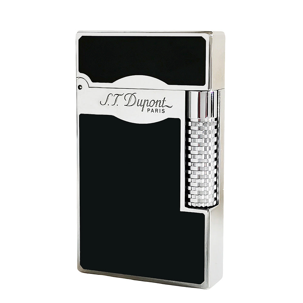 New Dial Wheel Black Classic Paint S.T. Dupont Lighter #128 Black & Blue - Black silver - View 11