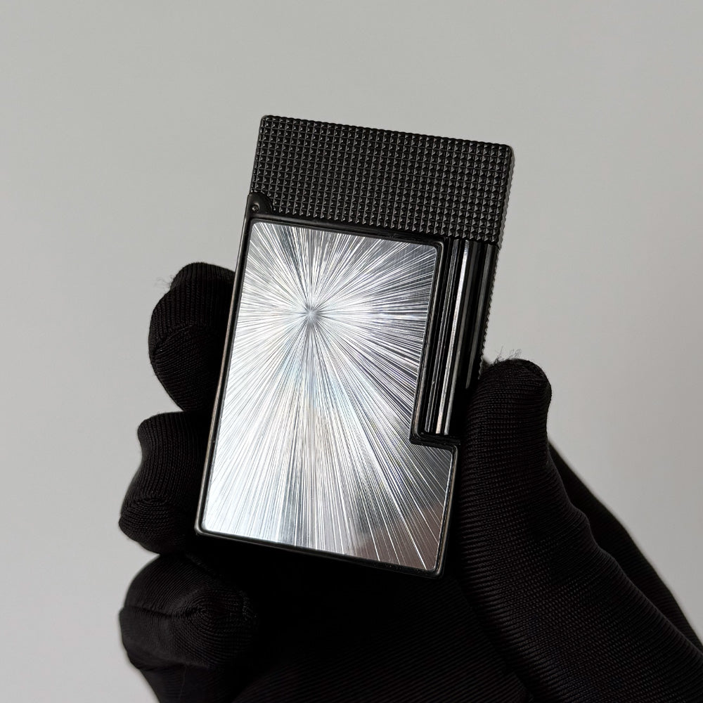 S.T.  Dupont Line 2  Starry Sky Black Refilling Lighter#223