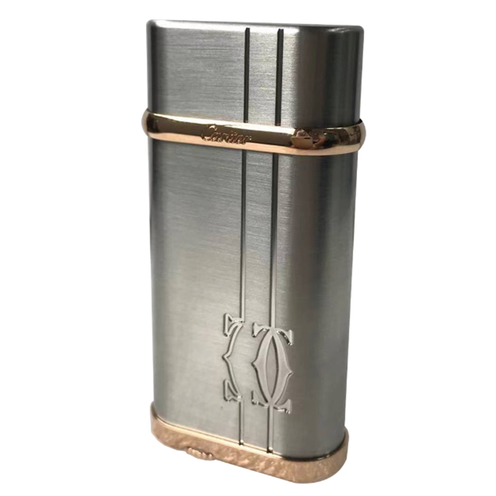 Cartier Lighter Decor Lighter Lines and Logo - Silver - View 8