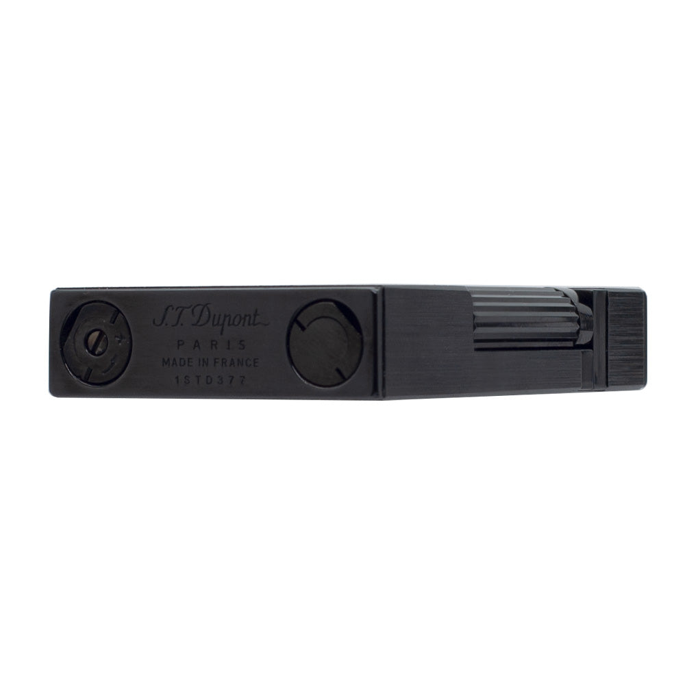 Brushed Metal ST Dupont Ligne 2 Lighter - Close-up
