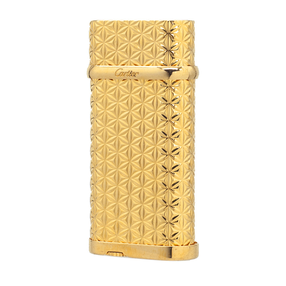 Cartier Lighter Luxury Diamond Carving Portable - Gold - Front View