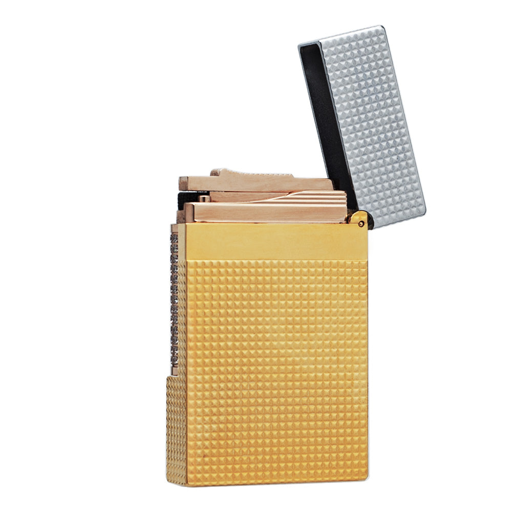 S.T. Dupont Lighter Ligne 2 150th Anniversary Limited with Fully Diamond-set Roller - Close-up