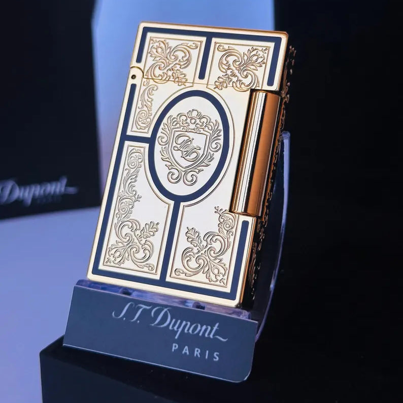 ST DUPONT SECOND EMPIRE PREMIUM GAS LIGHTER - LIMITED EDITION - Gold - Front View