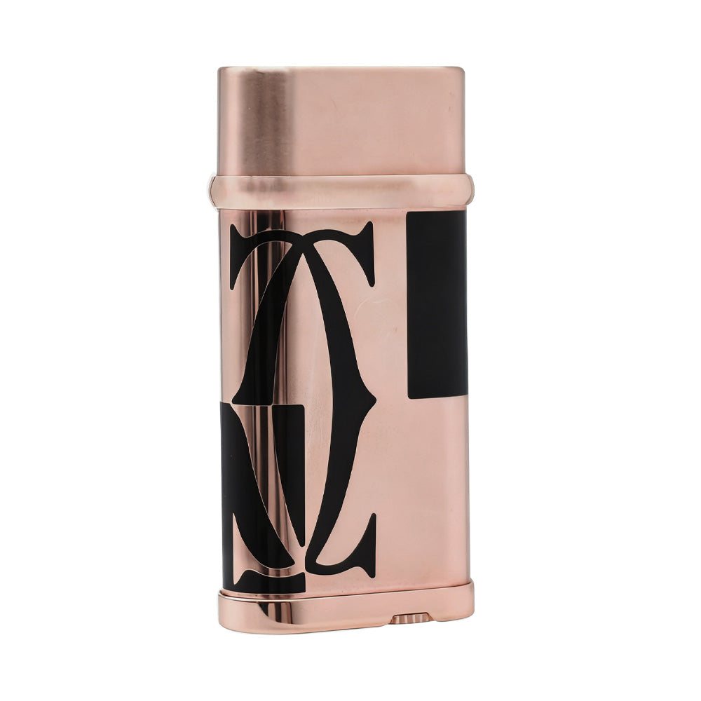 Cartier LOGOTYPE MOTIF Cigarette Lighter Black Lacquer Pink Gold - View 10