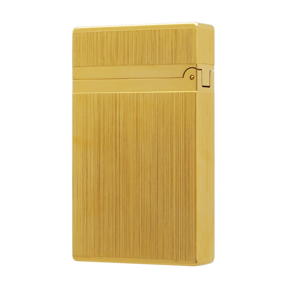 Brushed Metal ST Dupont Ligne 2 Lighter - Back View