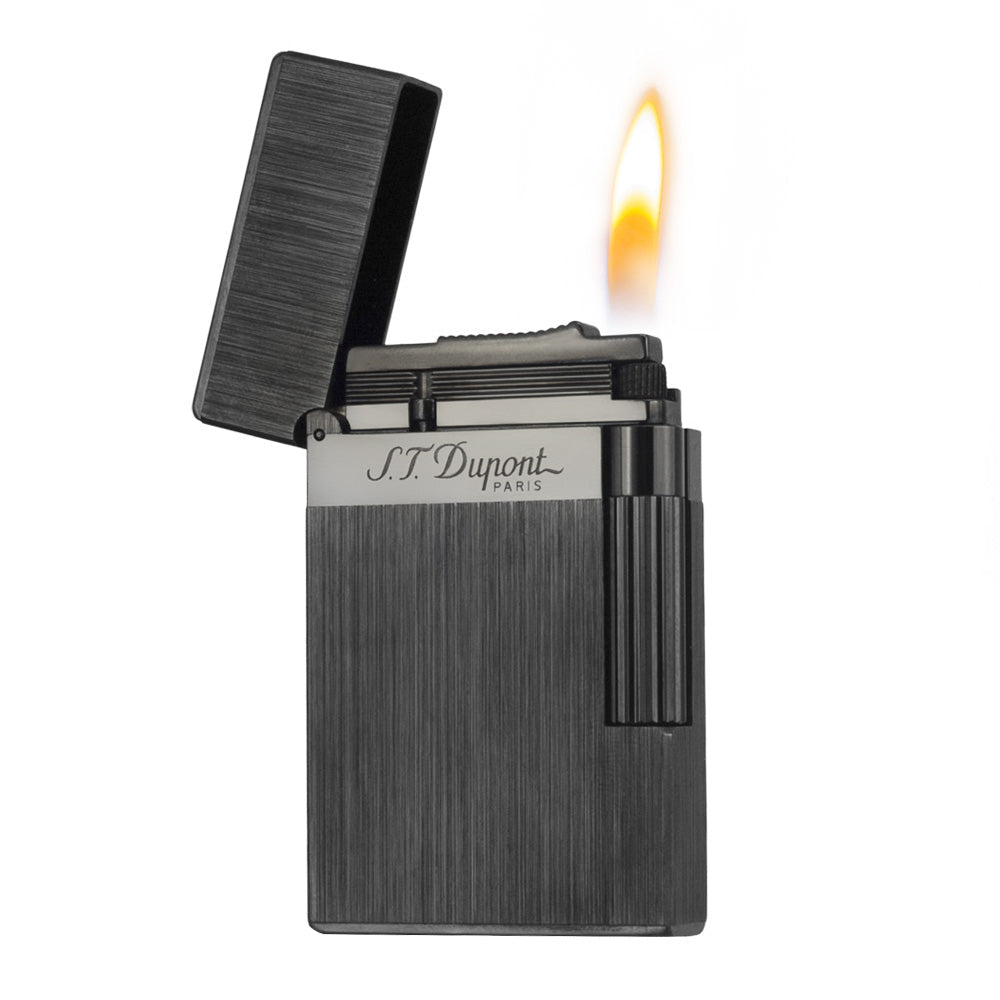 NEW Wide Brass Brushed S.T.Dupont Metal Lighter - View 19