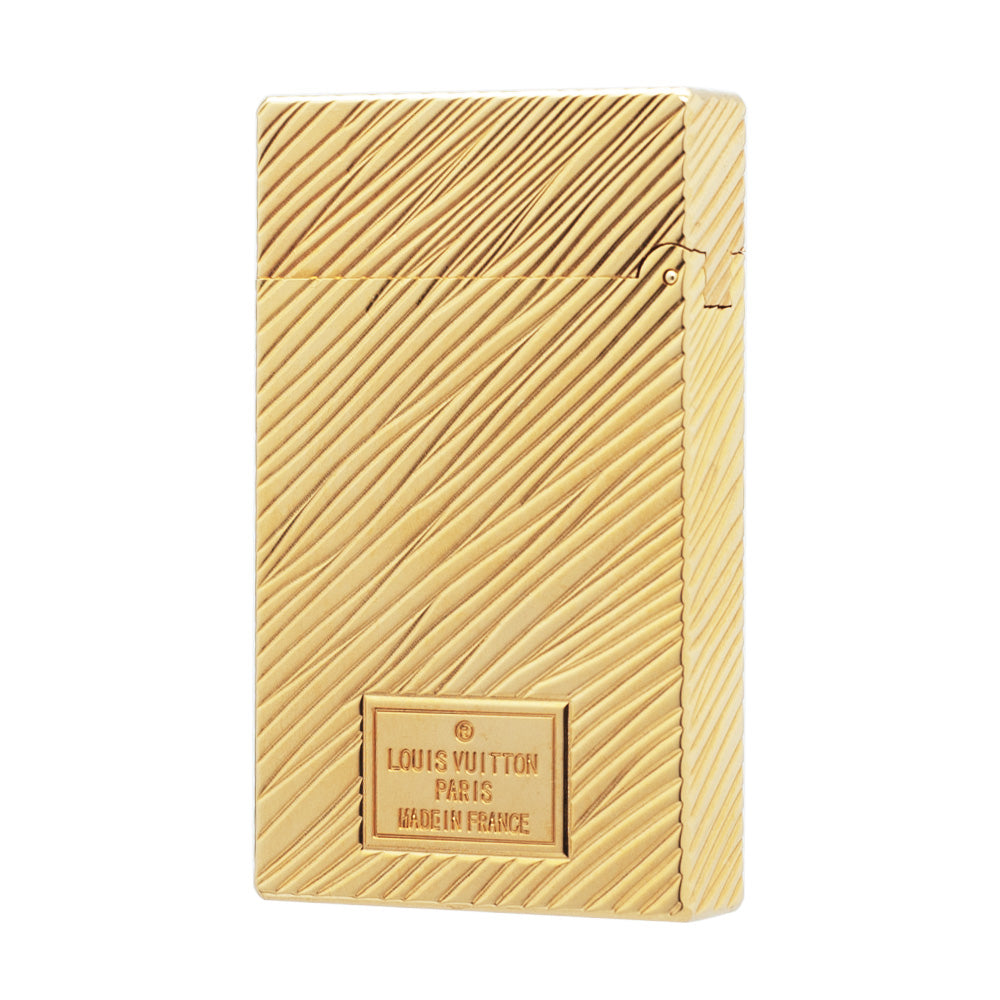 S.T. Dupont Ligne2 Brass Lighter Luxury Gold Collectible - Side View