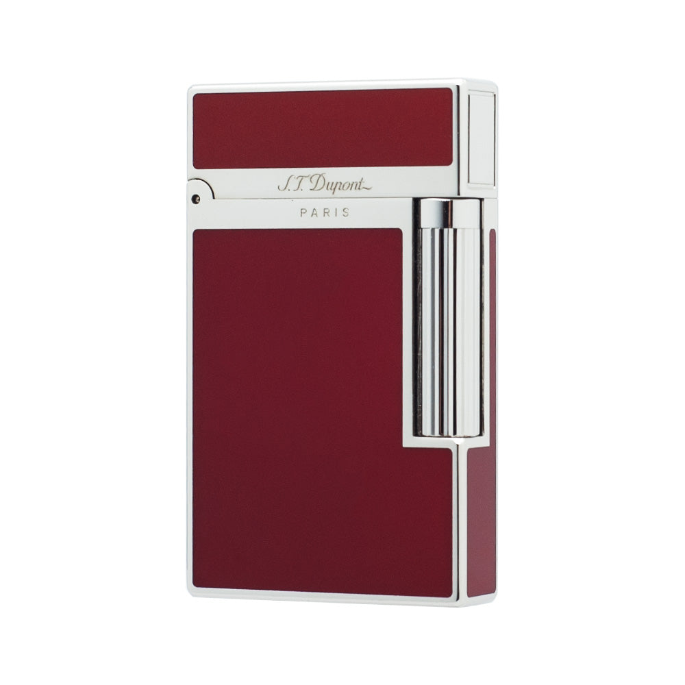 S.T. Dupont Ligne 2 Narrow Edge Memorial Vintage Lighter - Red with Silver - View 13