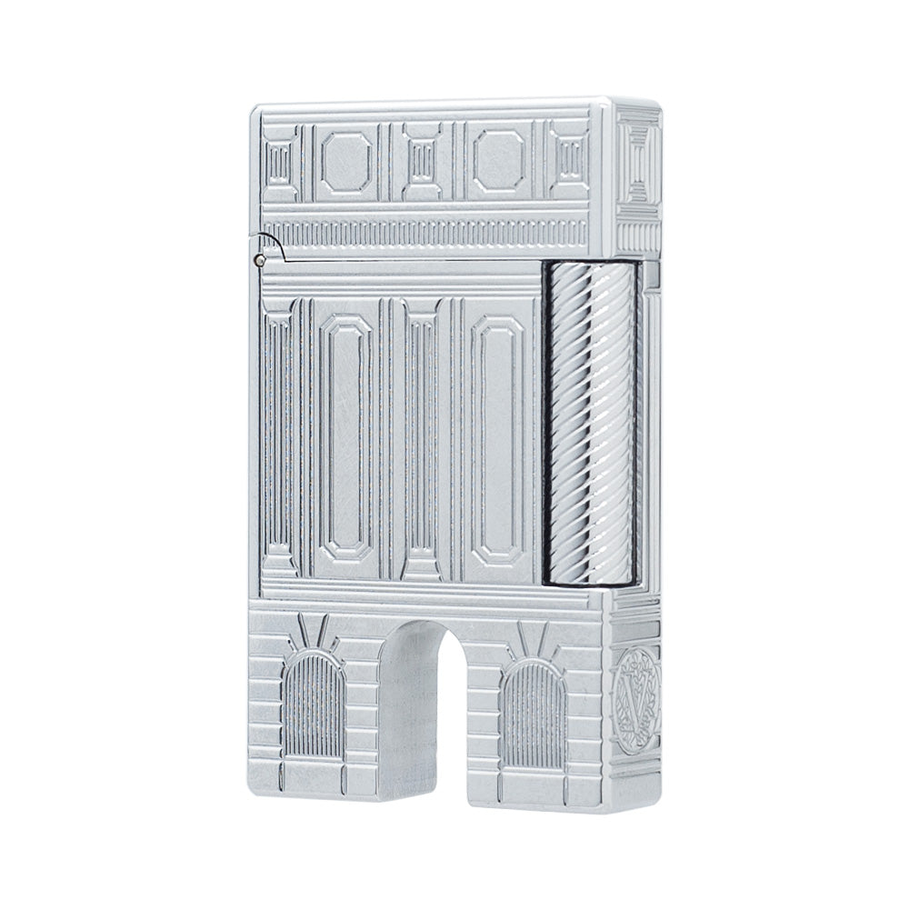 S.T. Dupont Ligne 2 Luxury Place Vendôme Inspired Gold Lighter - Silver - Angle View