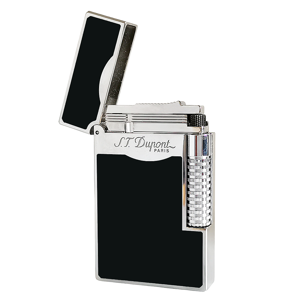 New Dial Wheel Black Classic Paint S.T. Dupont Lighter #128 Black & Blue - View 13