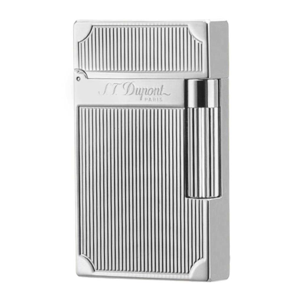 S.T. Dupont Ligne 2 Malletier Lighter - Silver - Angle View