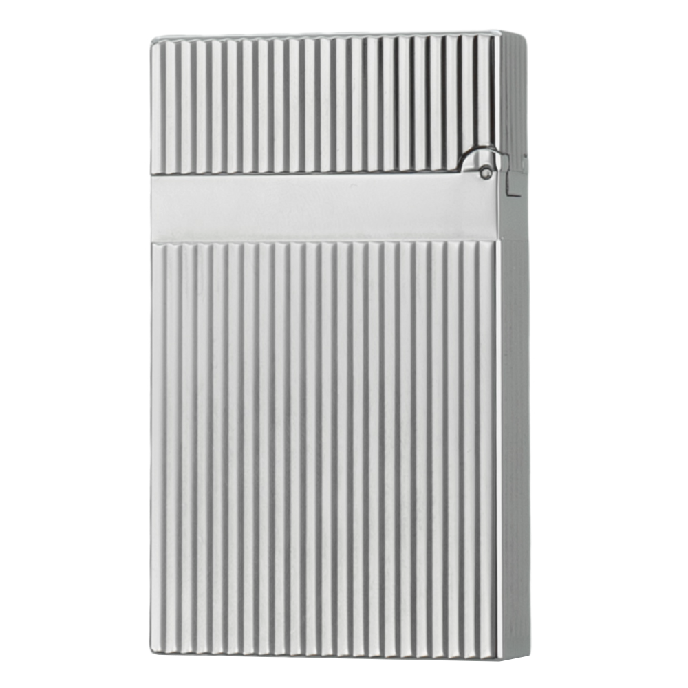 ST DUPONT Vertical Stripes Cigarette Lighter - Back View