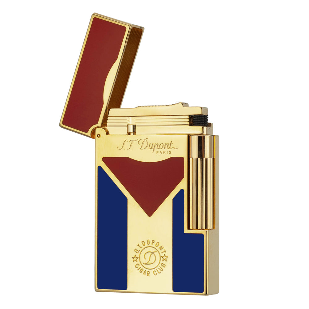 Cuba Flag Lacquer S.T. Dupont Lighter New Model - View 7