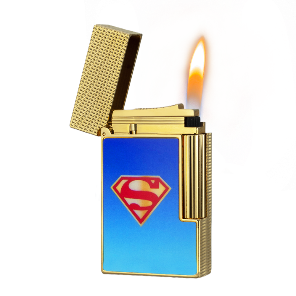 S.T. Dupont Ligne 2 Superman Limited Edition Lighter - Close-up