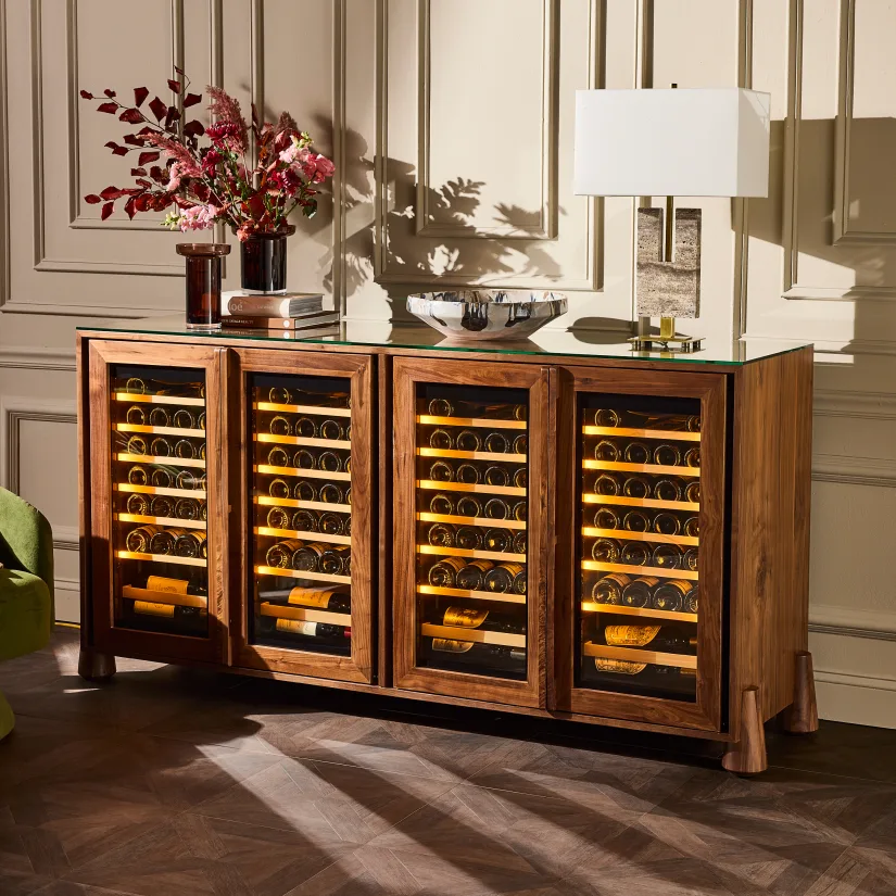 Sideboard With Integrated Wine Refrigerators