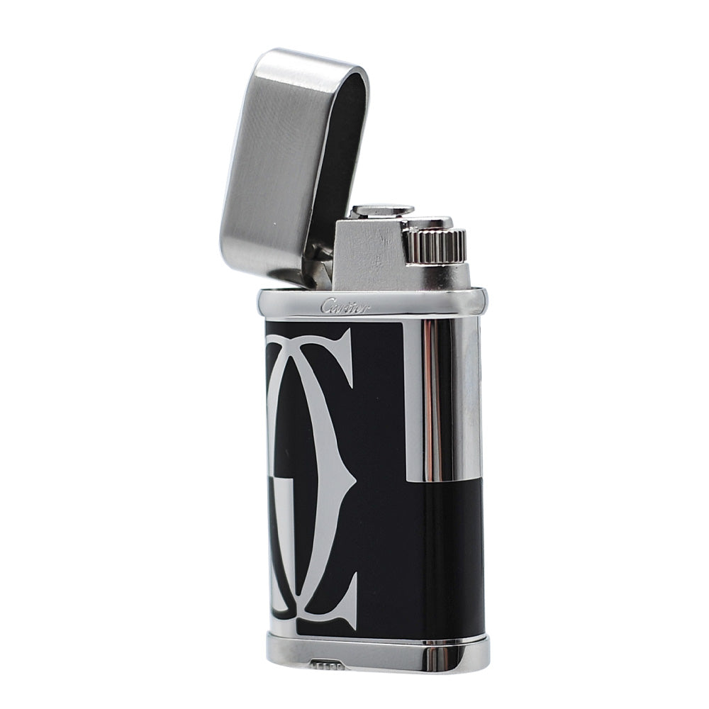 Cartier LOGOTYPE MOTIF Cigarette Lighter Black Lacquer Pink Gold - View 7