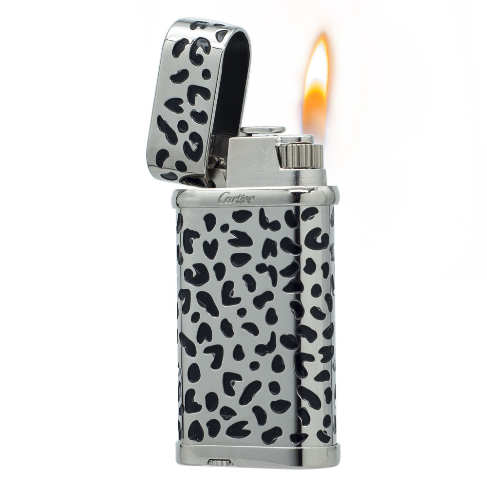 Cartier Limited Edition Leopard Print Lighter - Detail View