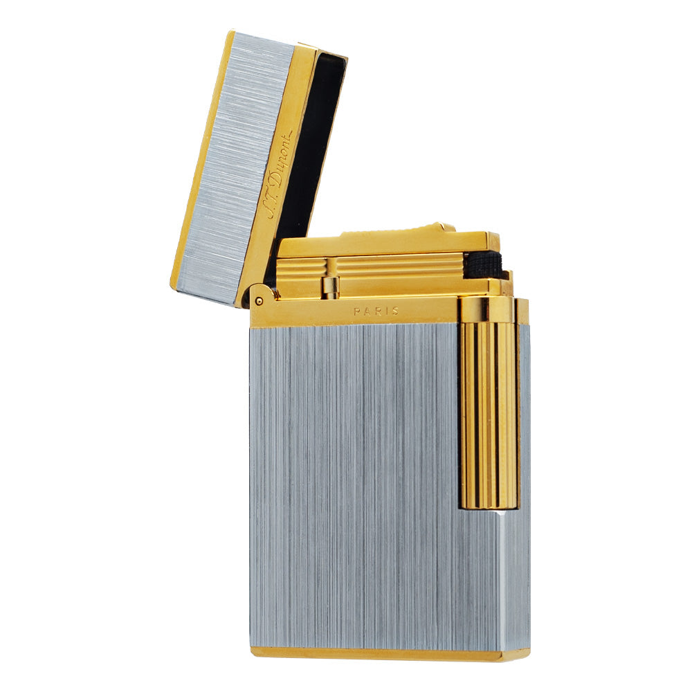 Brushed Metal ST Dupont Ligne 2 Lighter - View 15
