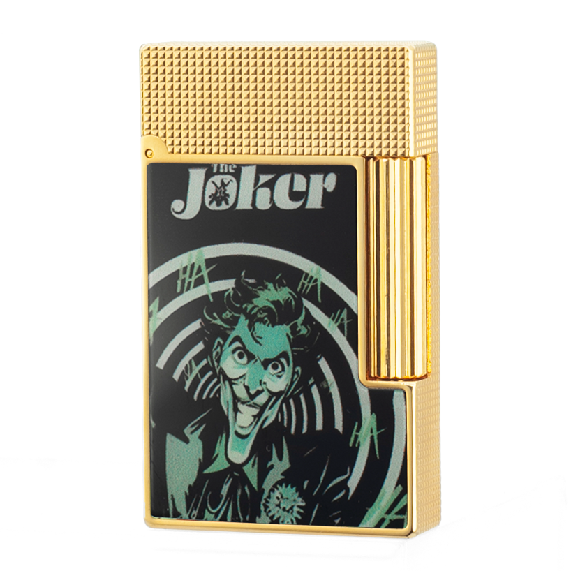 S.T. Dupont Ligne 2 Joker Limited Lighter - Gold - Angle View