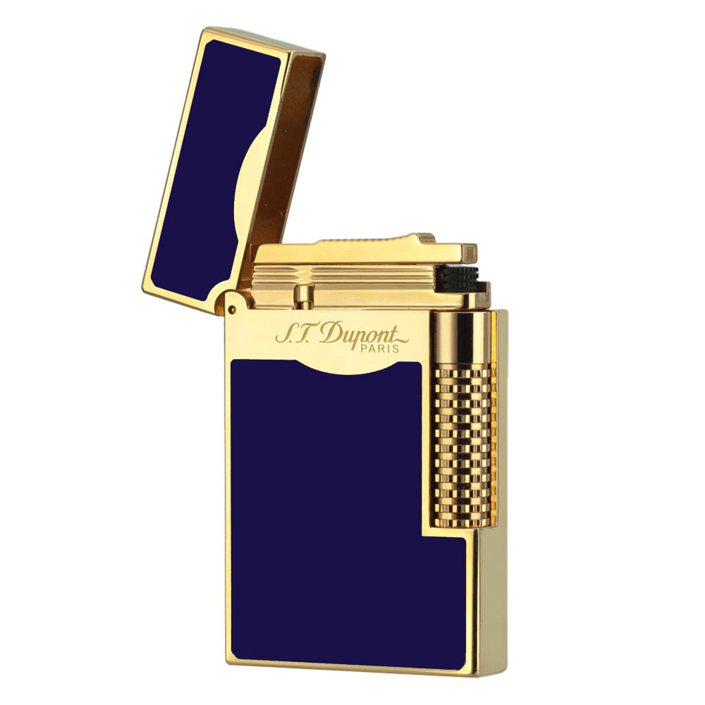 New Dial Wheel Black Classic Paint S.T. Dupont Lighter #128 Black & Blue - View 10