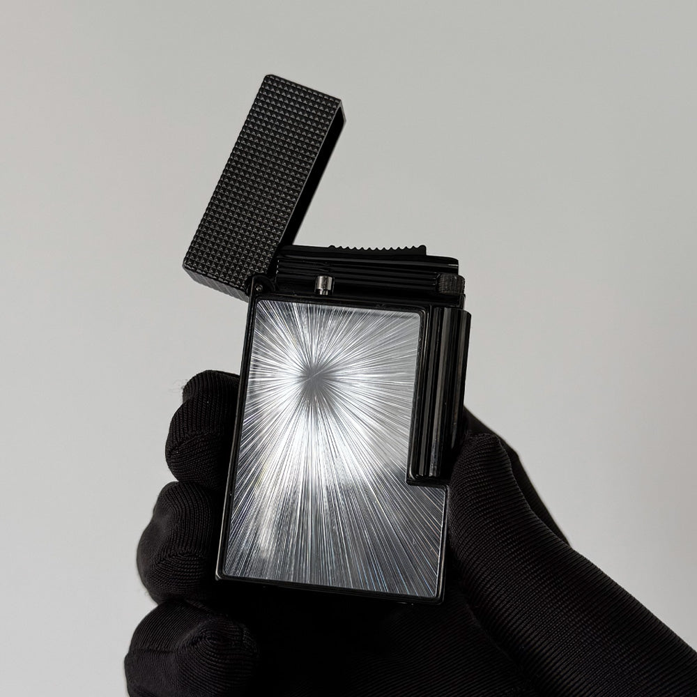 S.T.  Dupont Line 2  Starry Sky Black Refilling Lighter#223