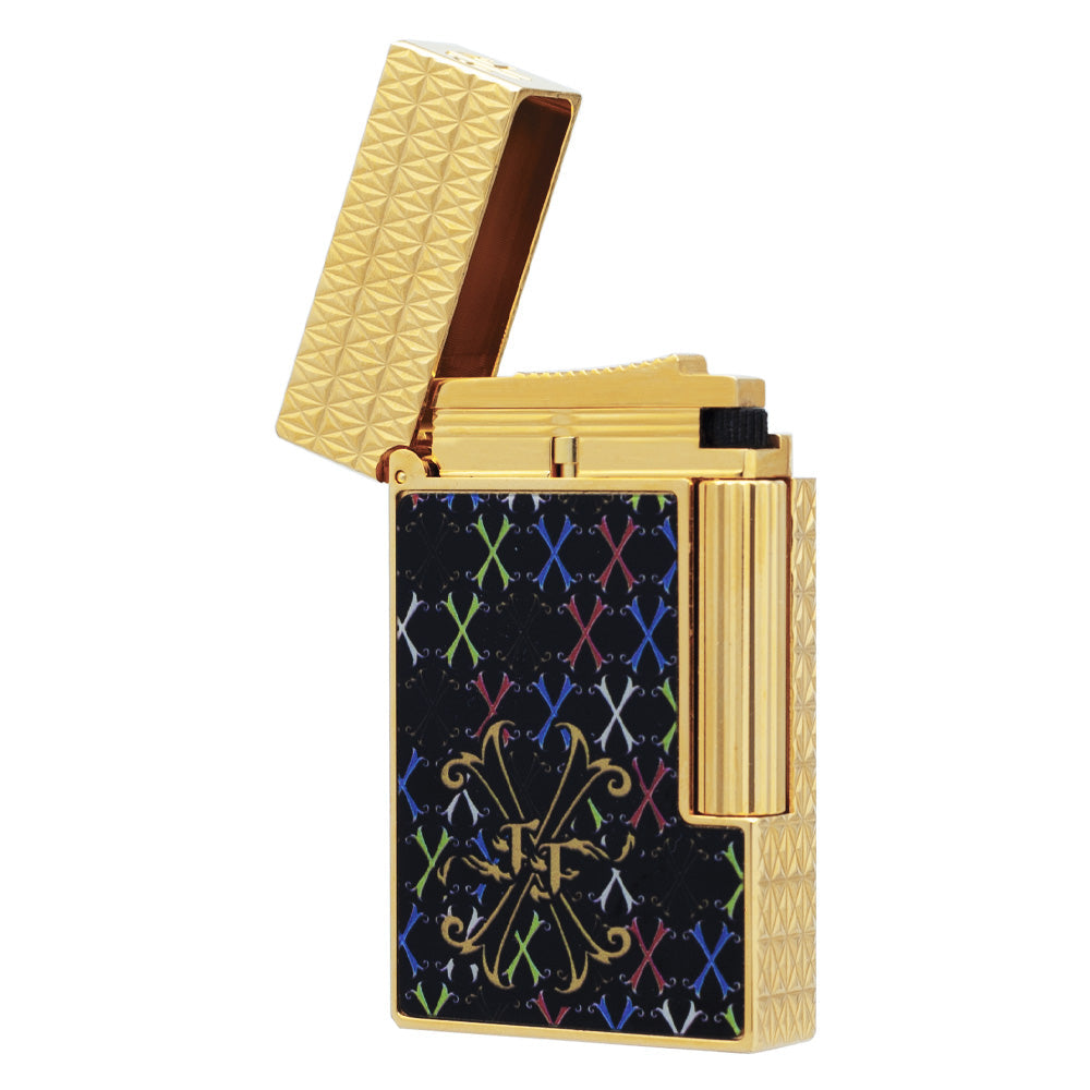 S.T. Dupont L2 Fuente Opus X Multicolor Lacquer Lighter - Close-up