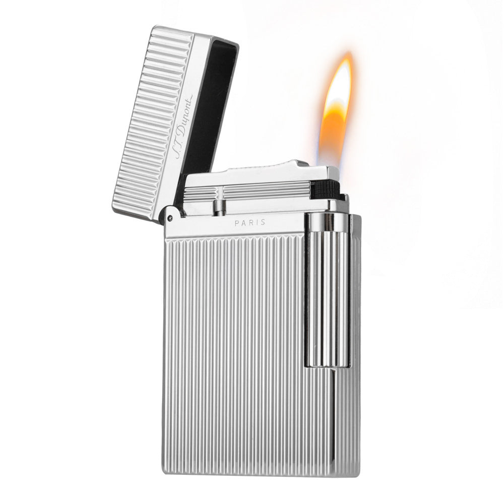 S.T. Dupont Classic Vertical Stripes Metal Lighter - View 9