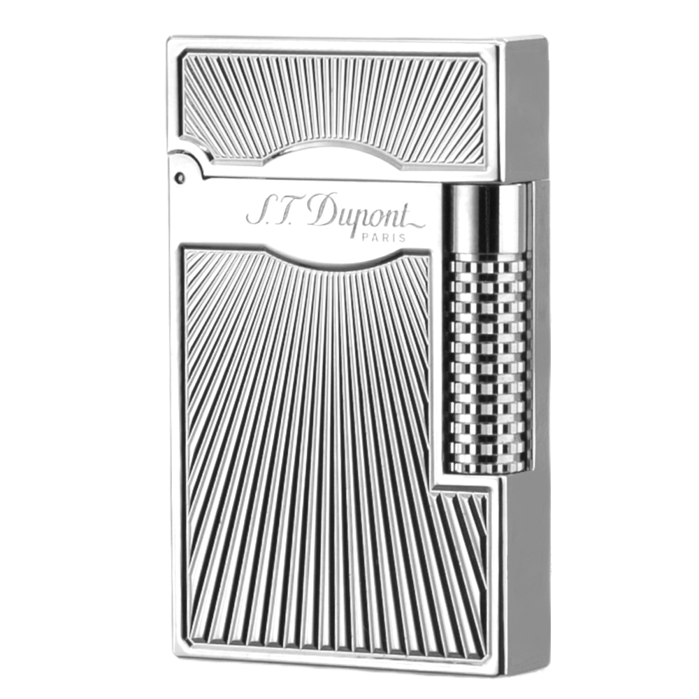 Memorial Series St Dupont Cigarette Lighter - Silver - Close-up