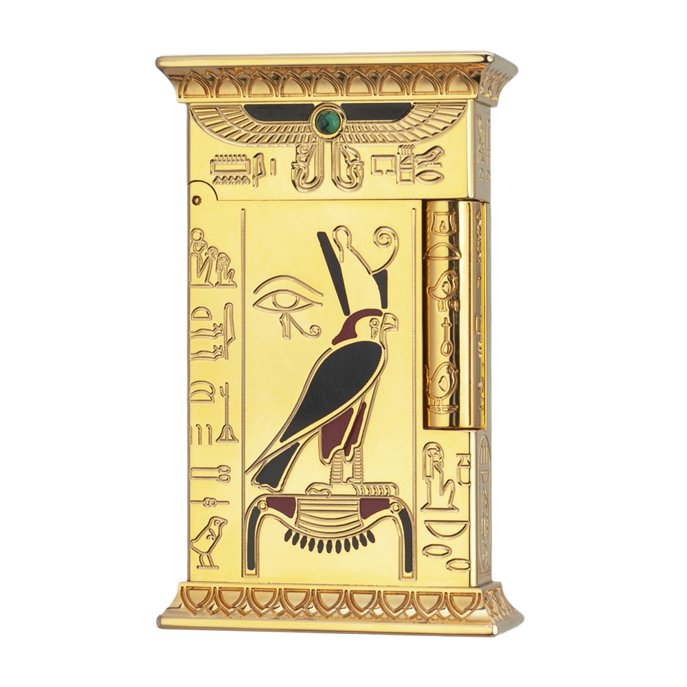 S.T. Dupont Pharaoh Ligne 2 Lighter - Limited Edition - Gold - Front View
