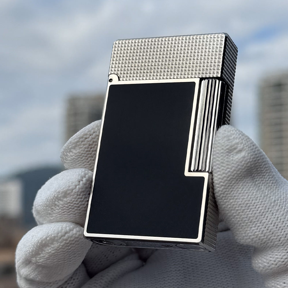 S.T. Dupont Ligne 2 Frosted lighter with Lattice Engraving Craftsmanship - View 11