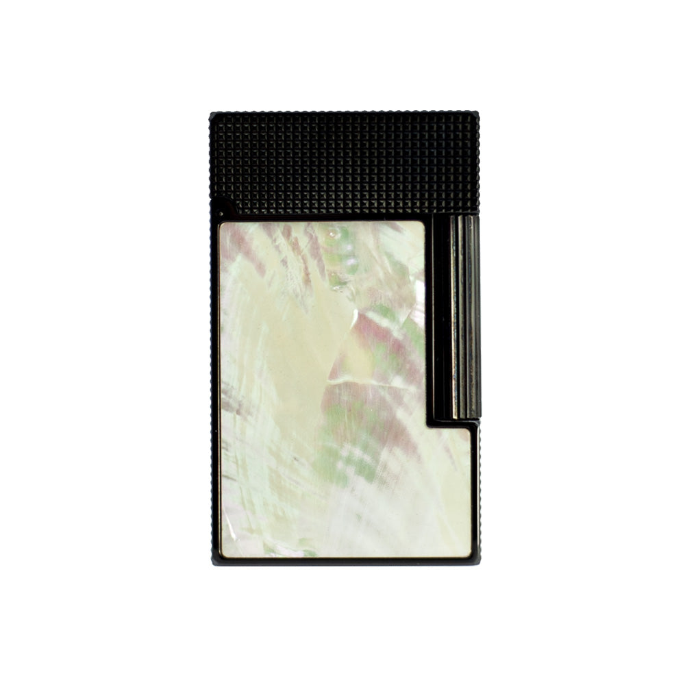 S.T. Dupont Ligne 2 Inlay Multicolor Shell Lighter - Moonlight - Close-up