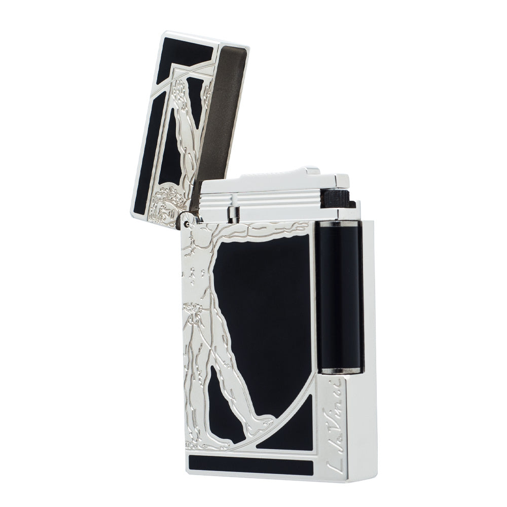 S.T. Dupont Lighter Uomo vitruviano Da Vinci Man Pattern - View 9