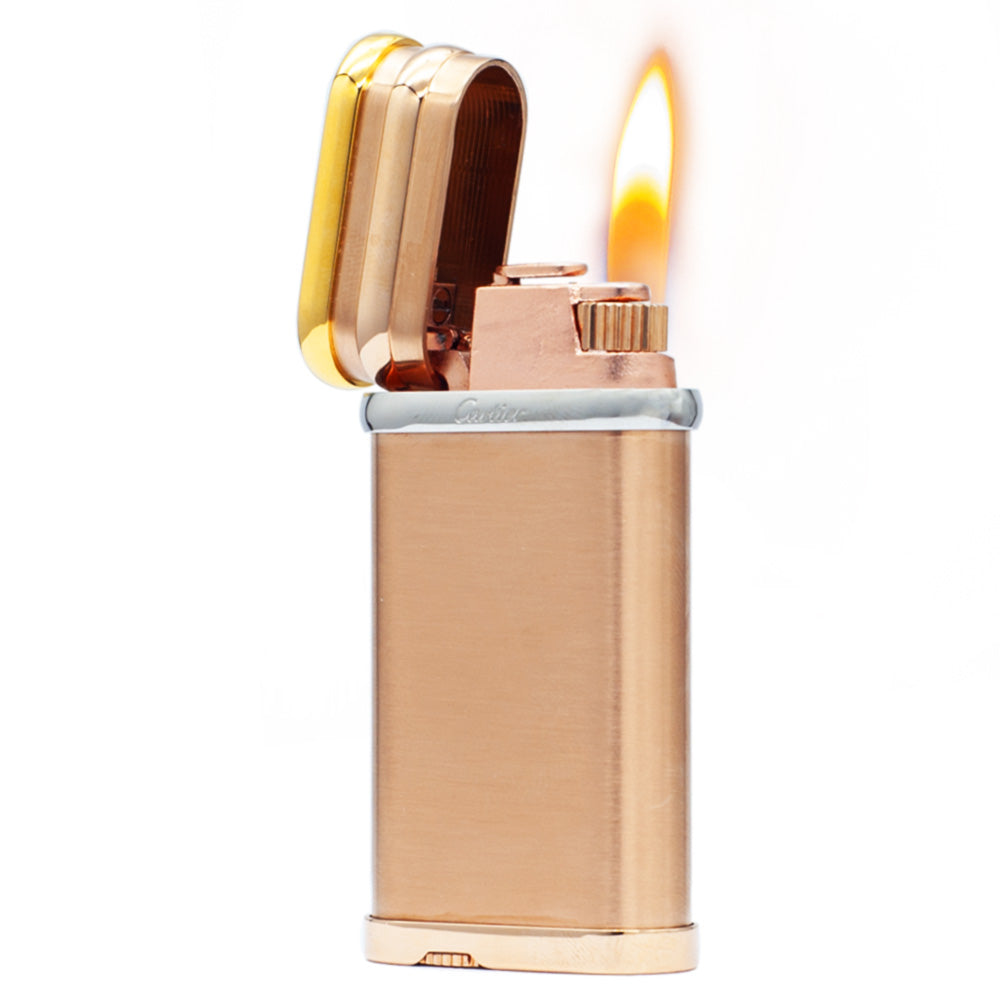 Cartier Rose Gold Minimalist Metal Lighter - Detail View