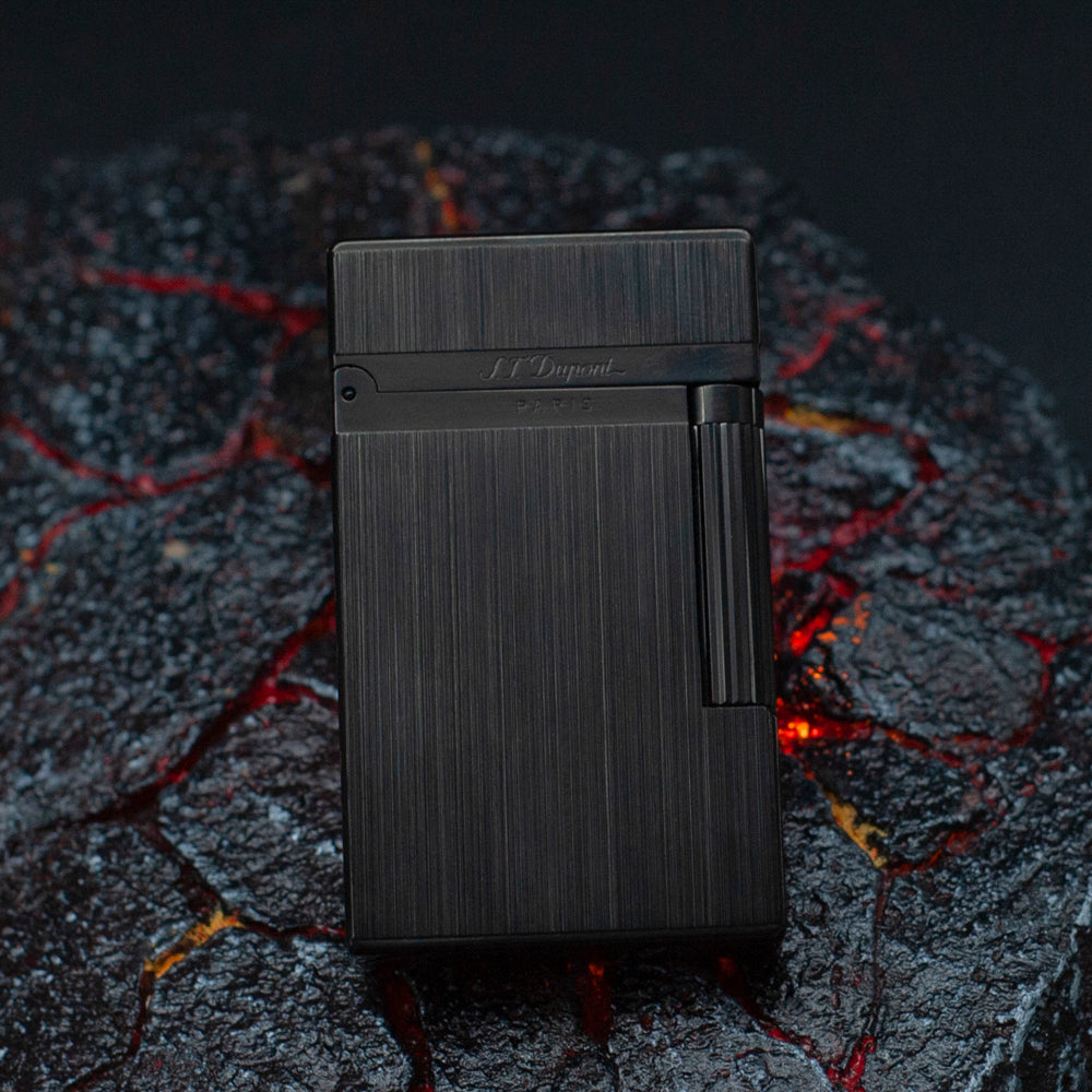 Brushed Metal ST Dupont Ligne 2 Lighter - View 17