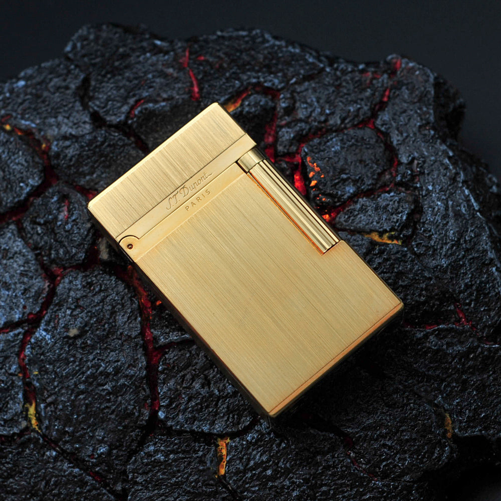 Brushed Metal ST Dupont Ligne 2 Lighter - View 18