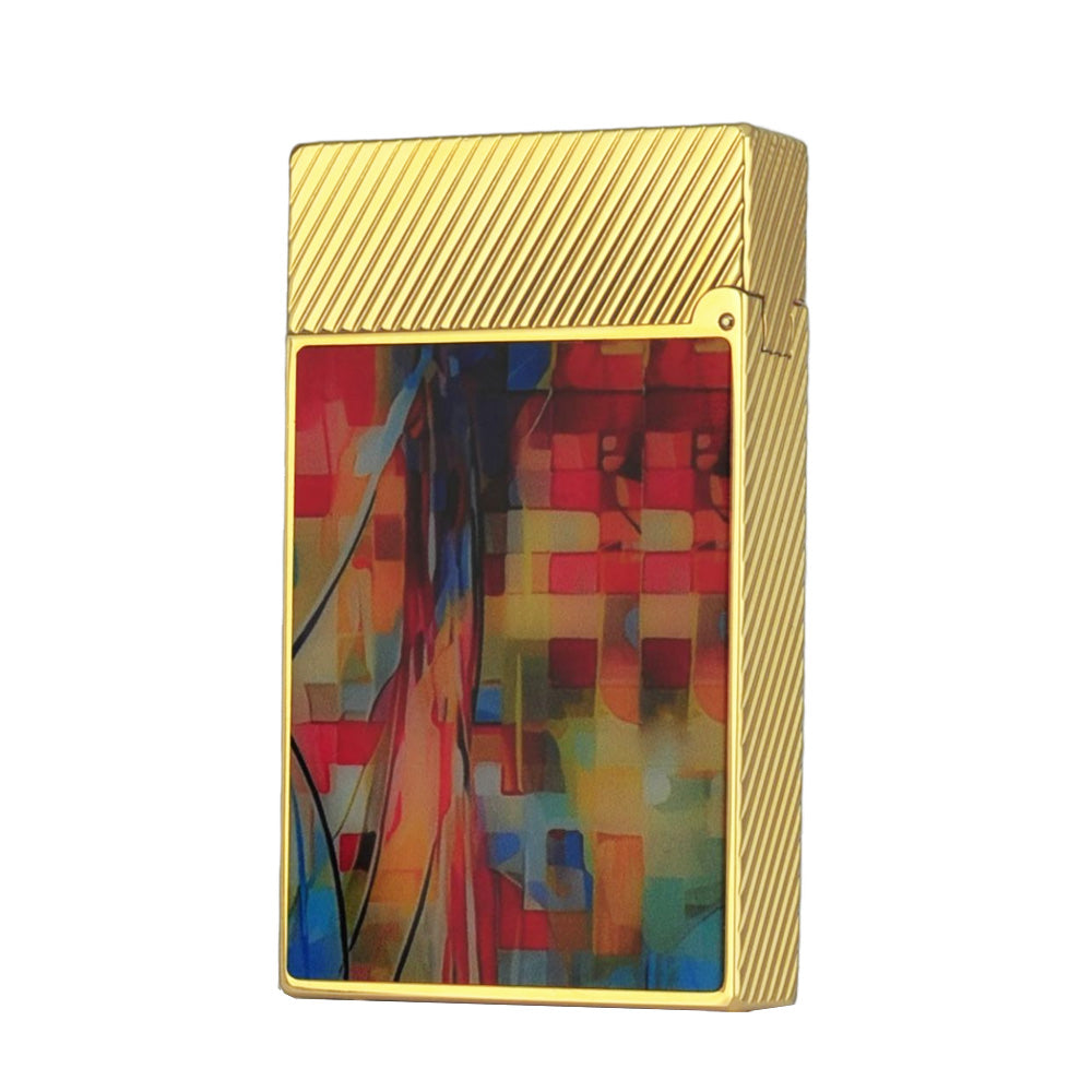 St Dupont Graffiti Ligne 2 Pure Copper Lacquer Lighter - Side View