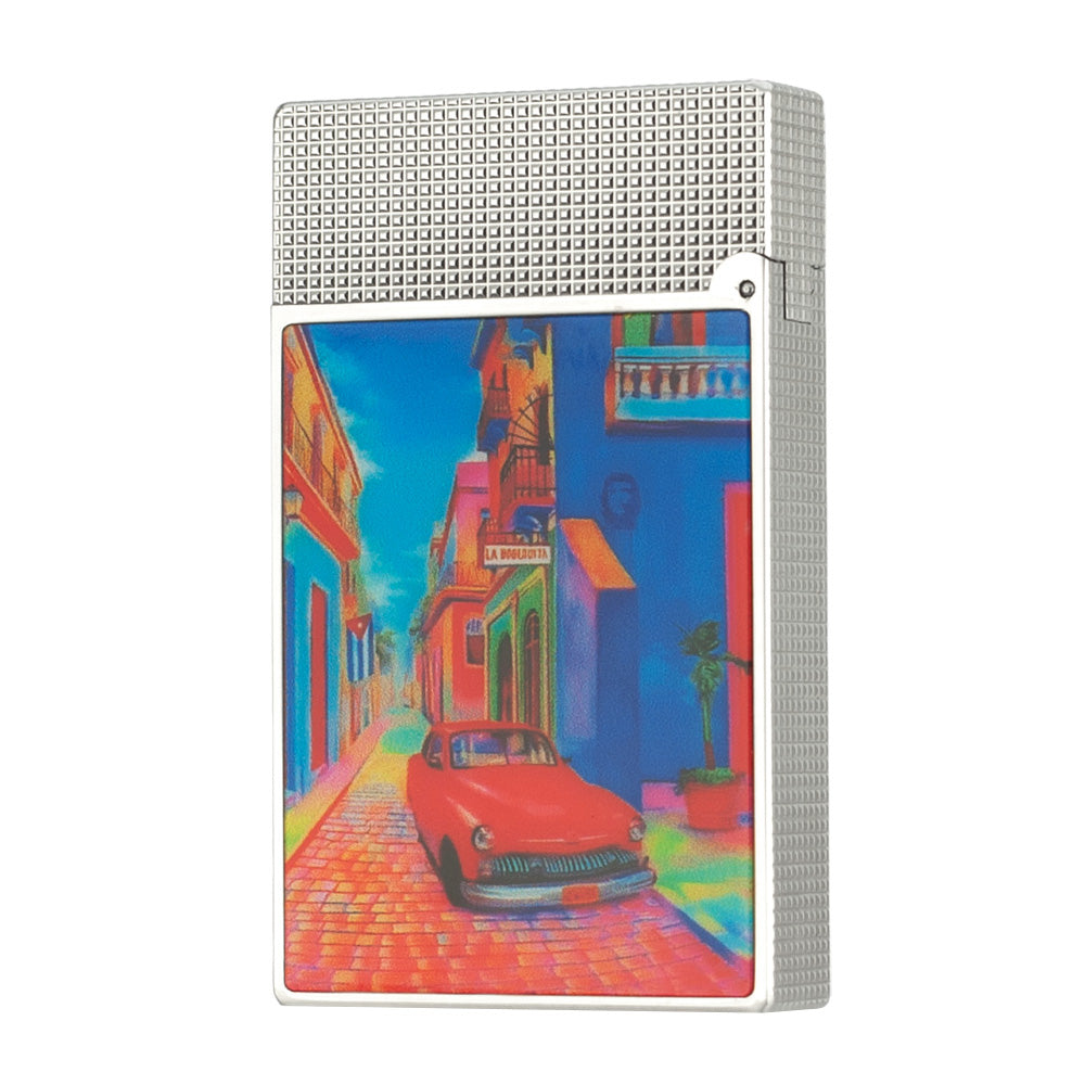 S.T. Dupont Havana Single-Flame Ligne 2 Lighter - Side View