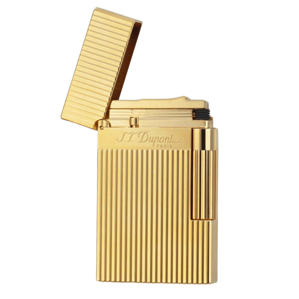 ST DUPONT Vertical Stripes Cigarette Lighter - Detail View