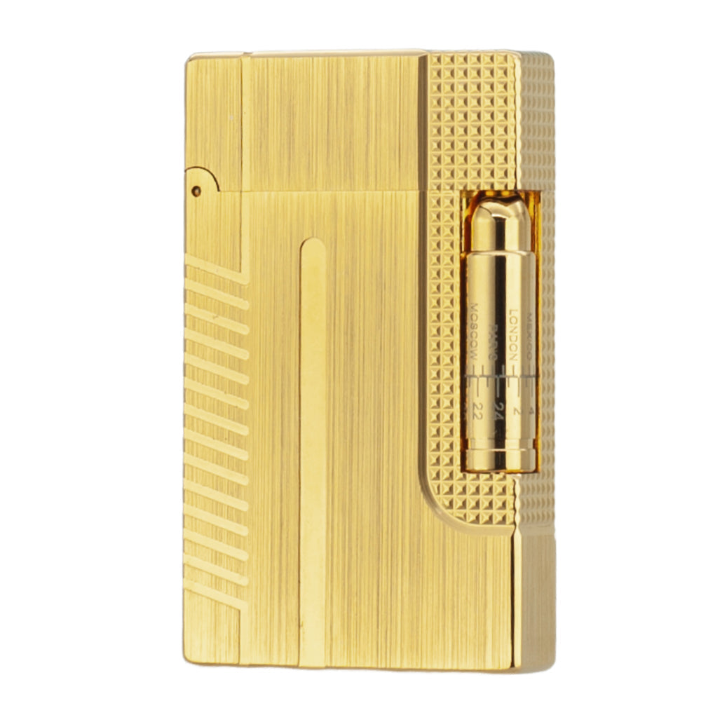 Classic Bullet 007 S.T Dupont Lighter - Gold - Front View