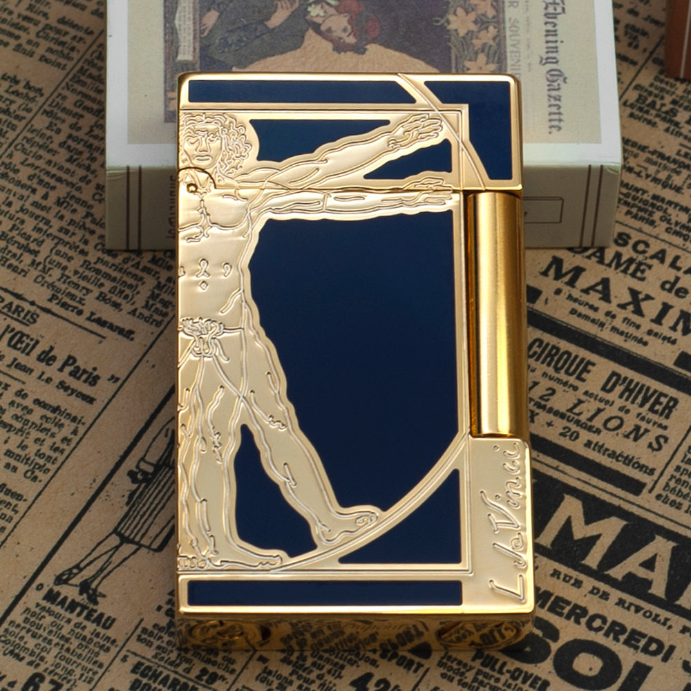 S.T. Dupont Lighter Uomo vitruviano Da Vinci Man Pattern - View 18