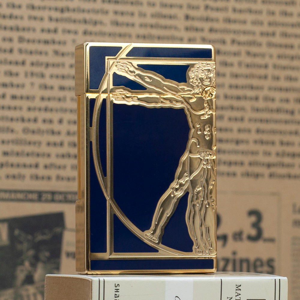 S.T. Dupont Lighter Uomo vitruviano Da Vinci Man Pattern - View 19