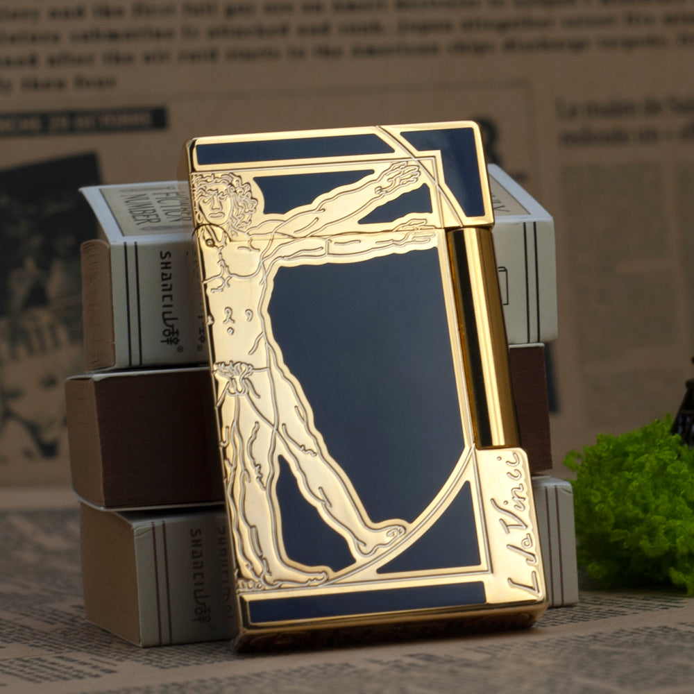 S.T. Dupont Lighter Uomo vitruviano Da Vinci Man Pattern - View 17