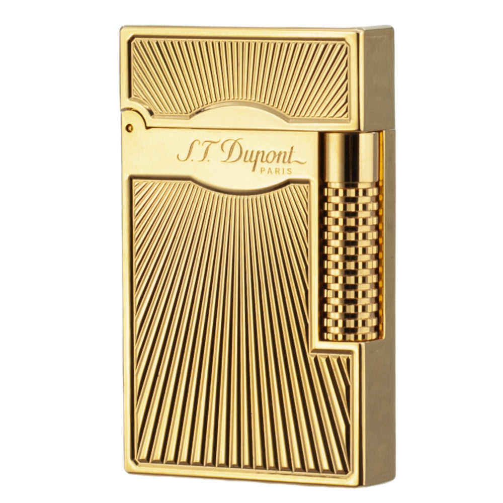 Memorial Series St Dupont Cigarette Lighter - Gold - Front View