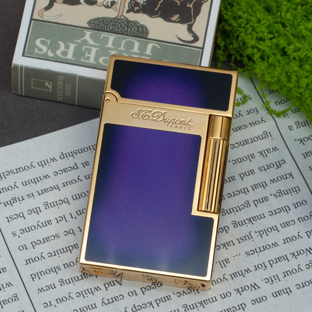 S.T. Dupont Ligne 2 Atelier Purple-Black Chinese Lacquer Lighter - View 14