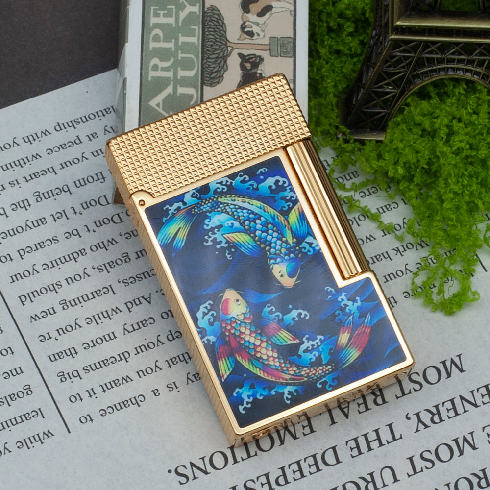 S.T. Dupont Koi Line 2 Lighter - Angle View