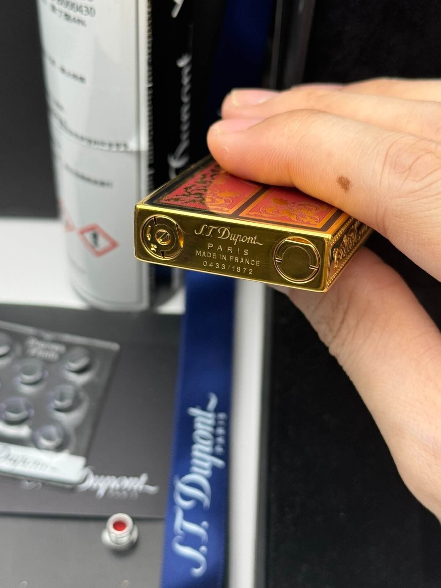 ST Dupont Second Empire Ruby Vintage Butane Lighter | Limited Edition
