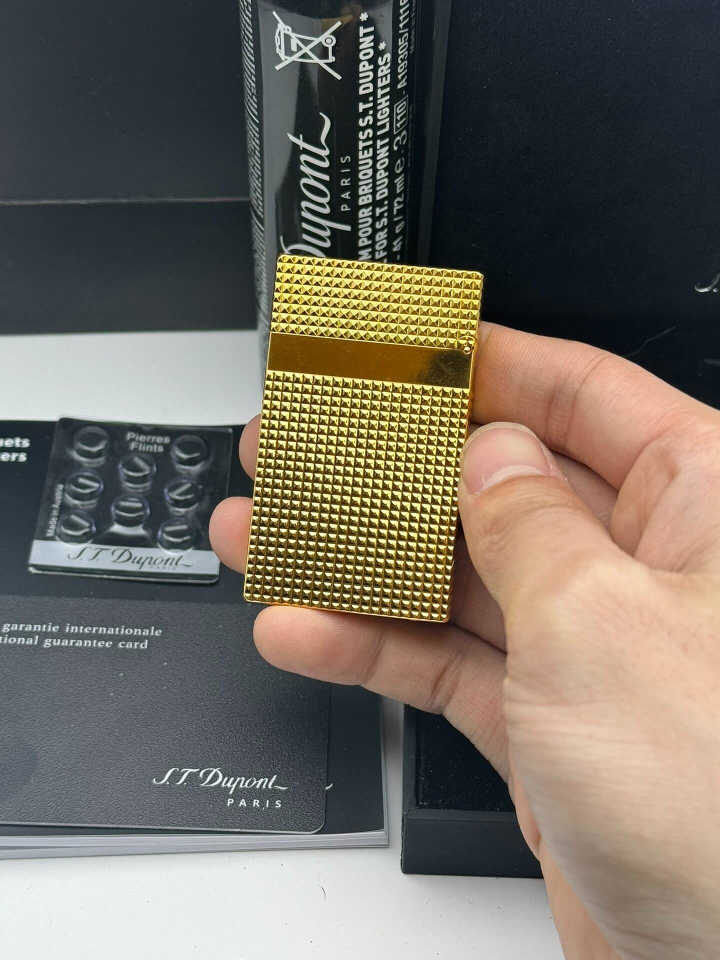 ST Dupont Ligne 2 New Lattice Wide Edge Lighter With Gift Box